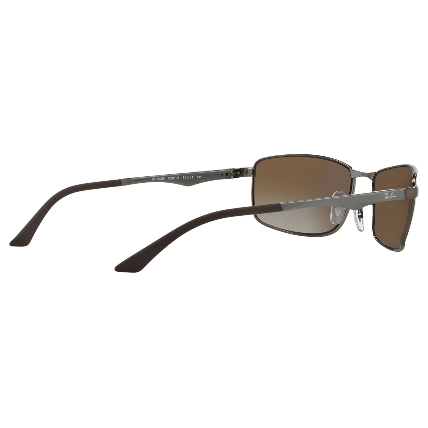 Ray-Ban RB3498 Rectangular Polarised Sunglasses at John Lewis & Partners