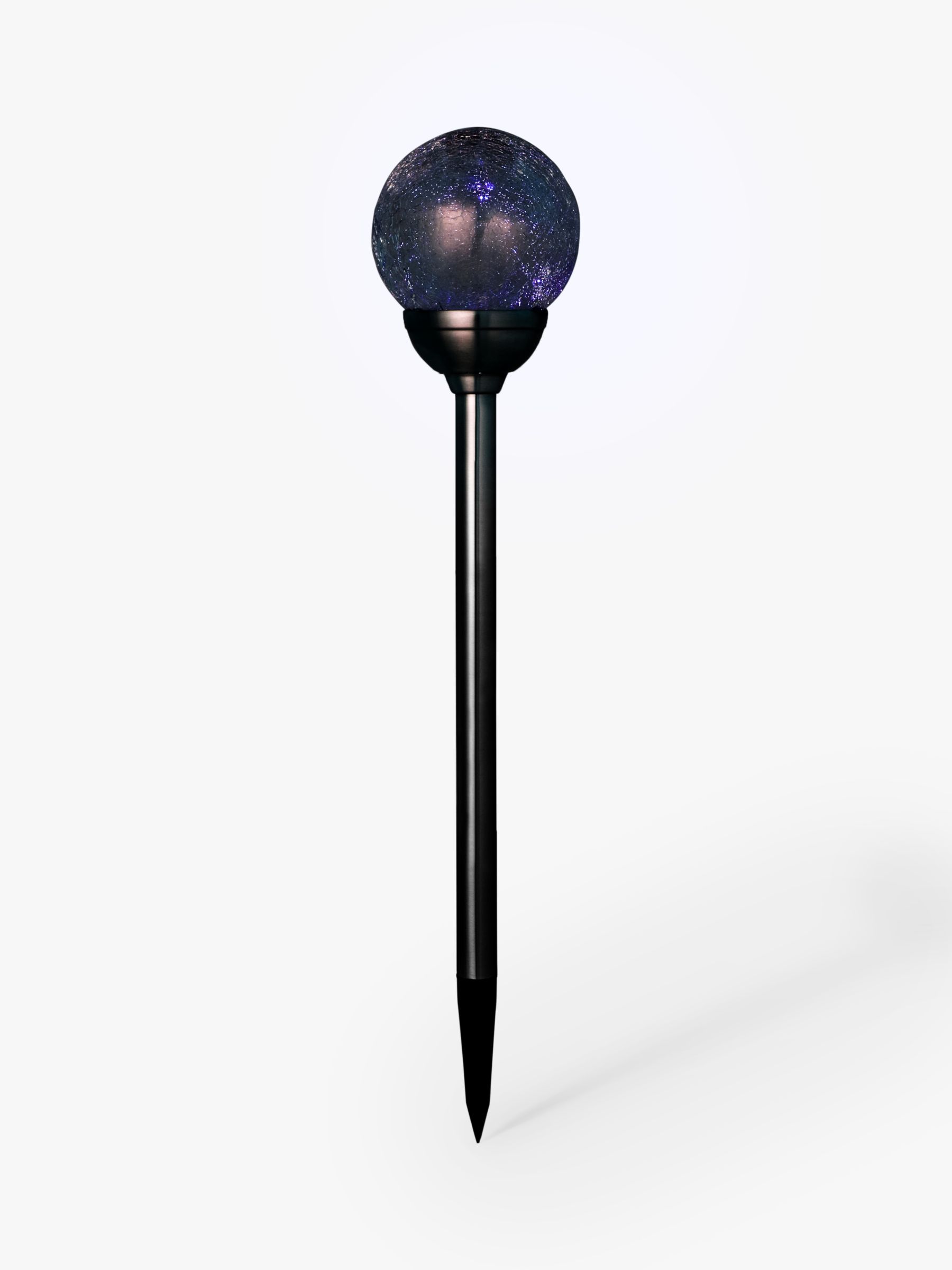 Buy John Lewis LED Crackle Globe Solar Stake Lights, Set of 2 Online at johnlewis.com