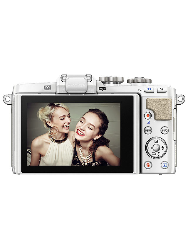 Olympus PEN E-PL7 Compact System Camera with 14-42mm EZ Lens, HD 1080p, 16.1MP, 3" LCD Touch Screen, White
