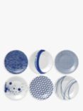Royal Doulton Pacific Porcelain Tapas Plates, Set of 6, 16cm, Blue
