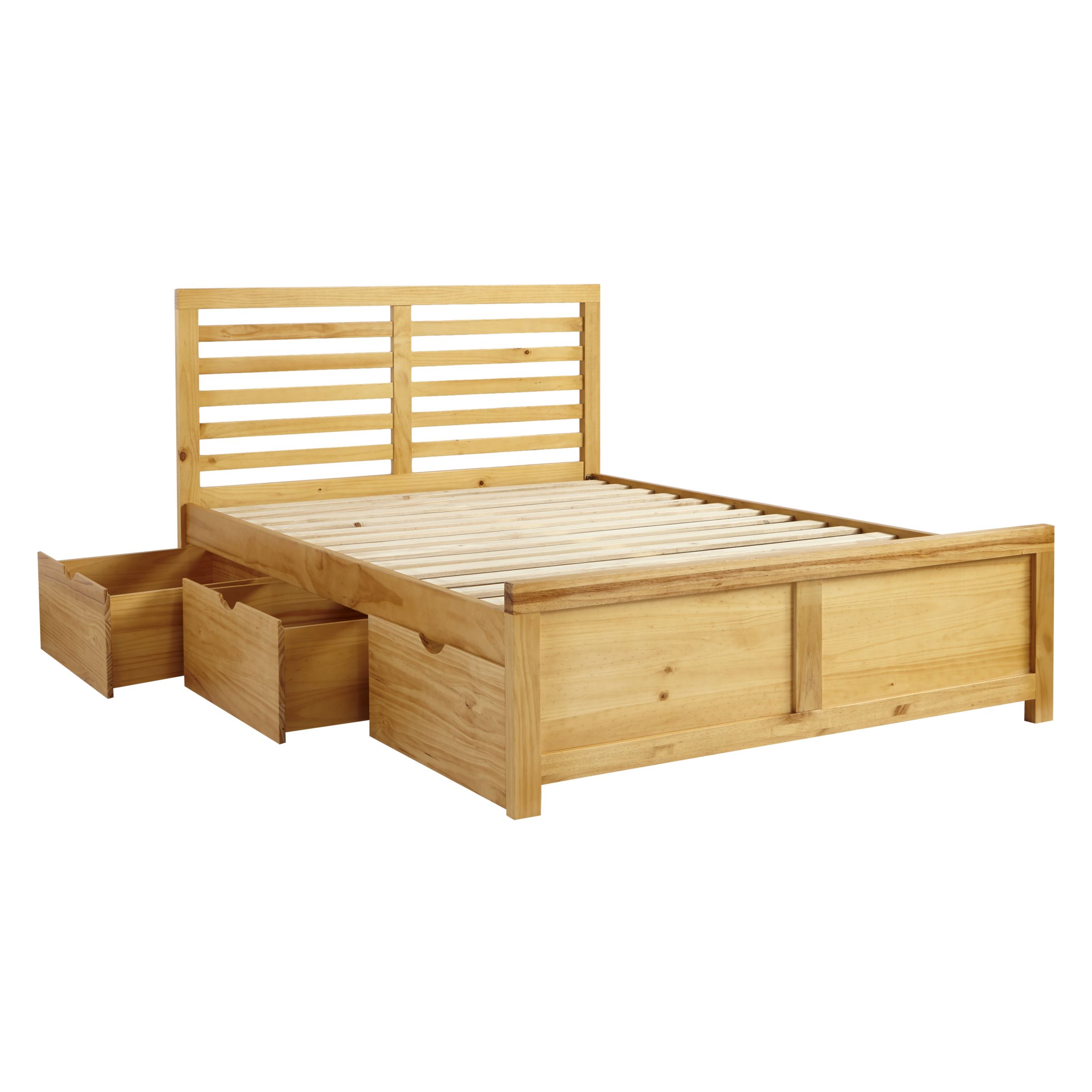 John Lewis Nevada Storage Bed King Size, Storage Bed King Size Wood