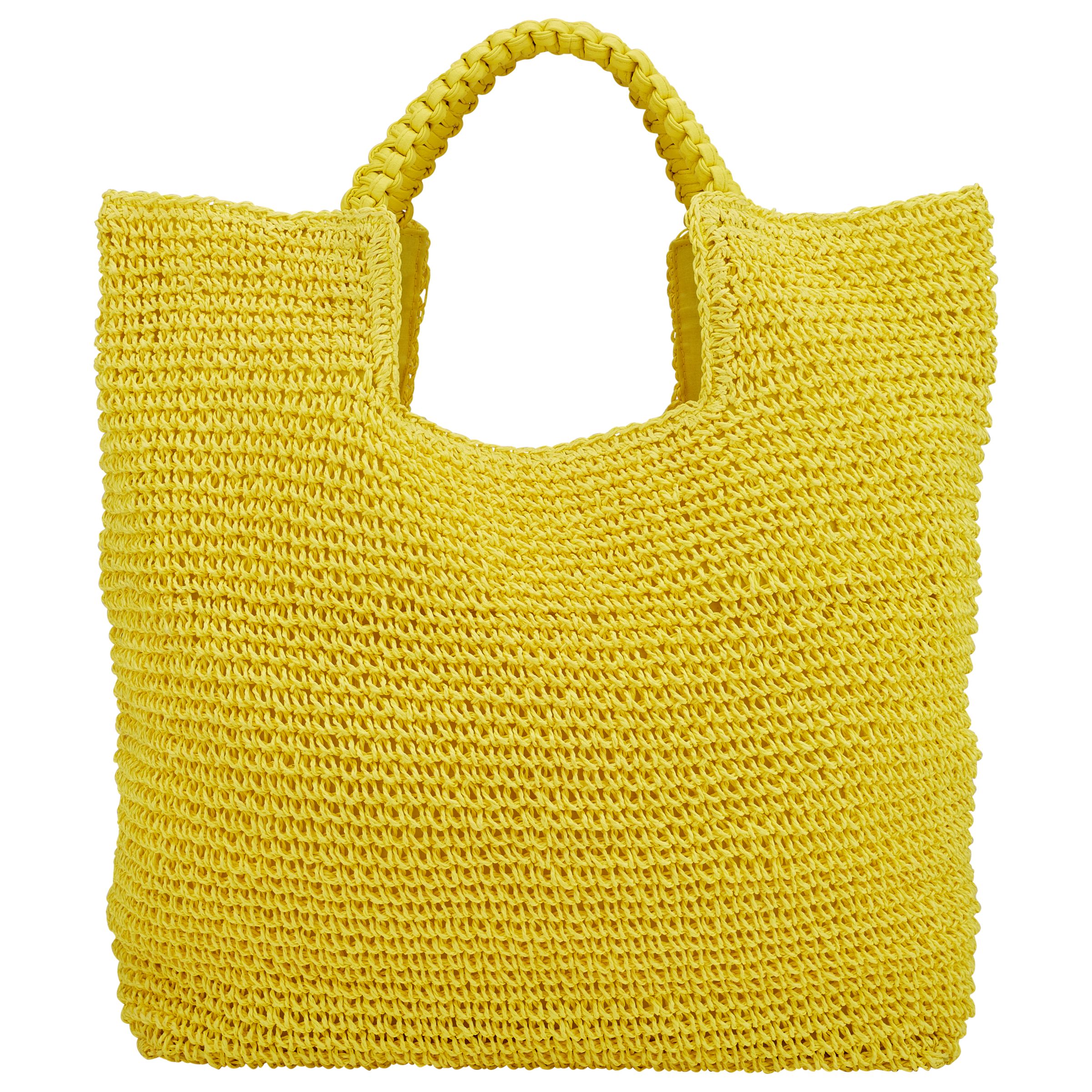Collection WEEKEND by John Lewis Straw Shopper Bag at John Lewis & Partners