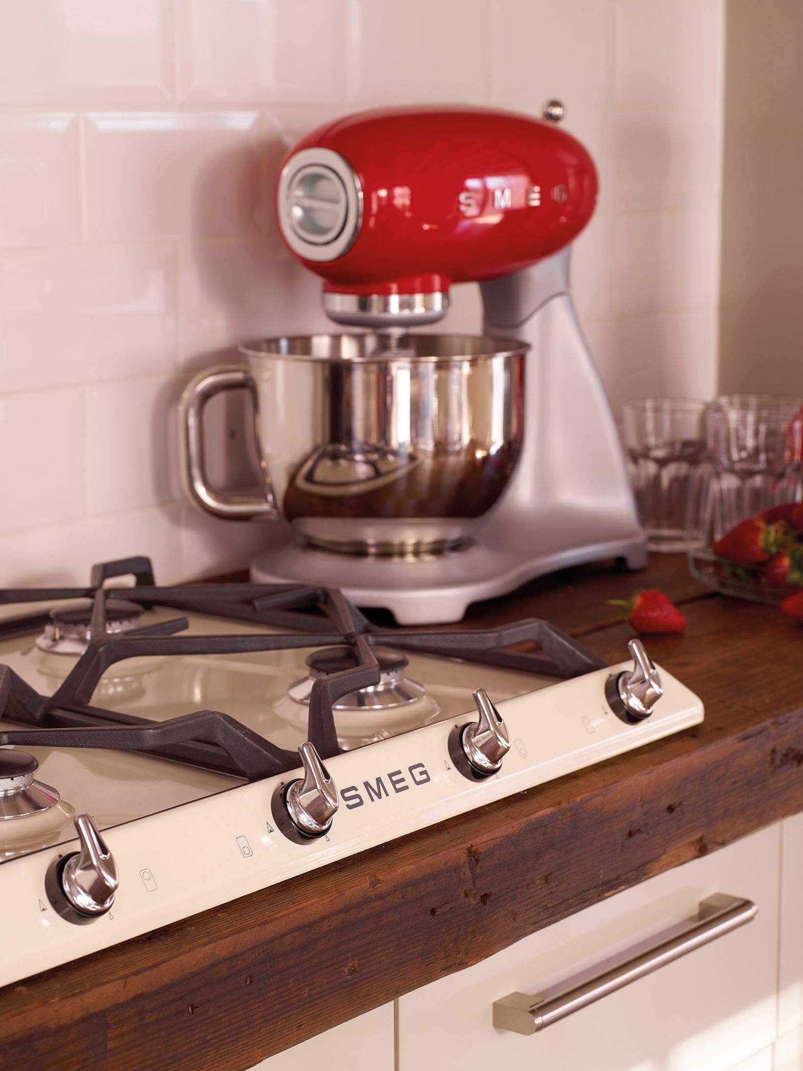 Smeg SMF01 Stand Mixer Red at John Lewis & Partners