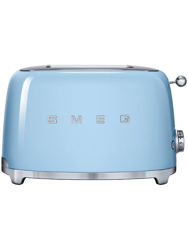undefined | Smeg TSF01 2-Slice Toaster, Pastel Blue