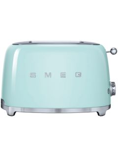 Smeg TSF01 2-Slice Toaster, Pastel Green