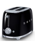 Smeg TSF01 2-Slice Toaster, Black