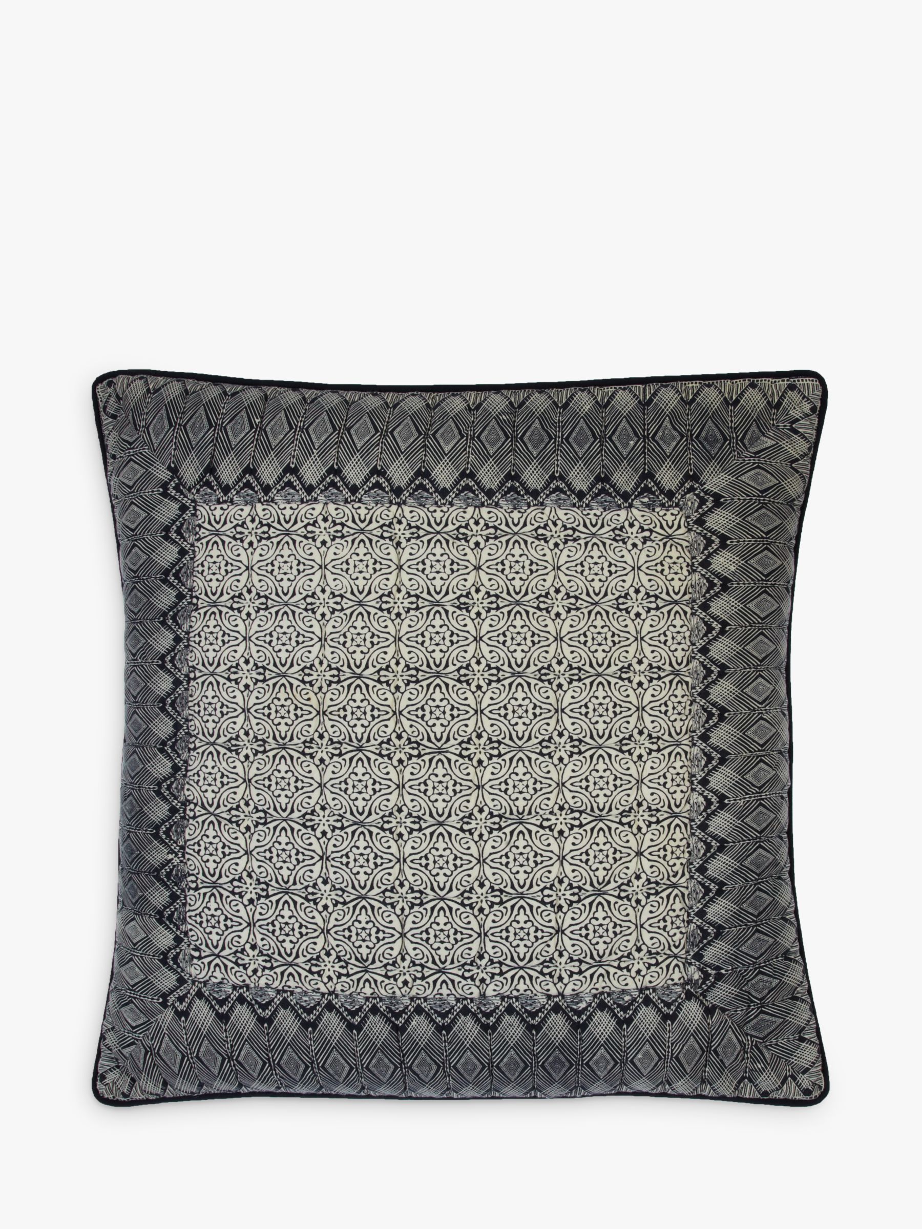John Lewis & Partners Aztec Patch Large Cushion