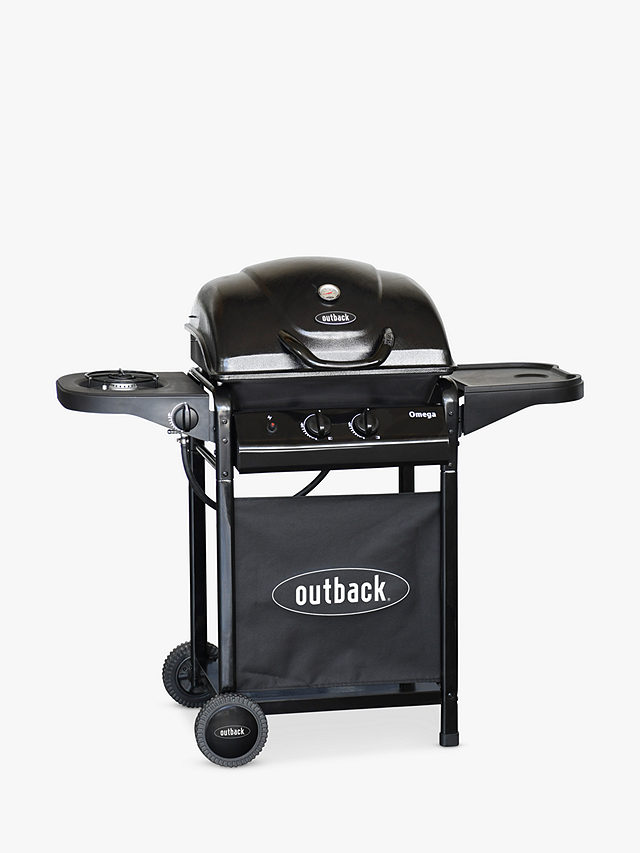 Outback Omega 250 2-Burner Gas BBQ, Black