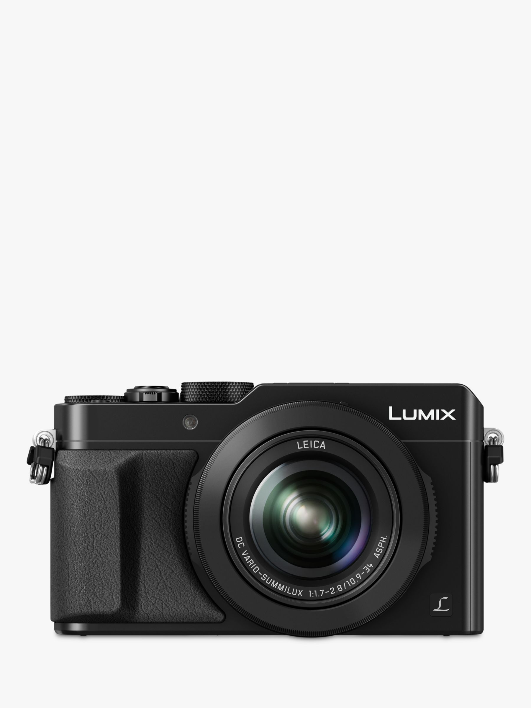 Panasonic Lumix DMC-LX100 Camera, 4K Ultra HD, 12.8MP, 3.1x Optical Zoom, EVF, 3 LCD Screen, Black