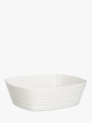 Sophie Conran for Portmeirion Porcelain Small Rectangular Oven Dish, L20.8cm, White