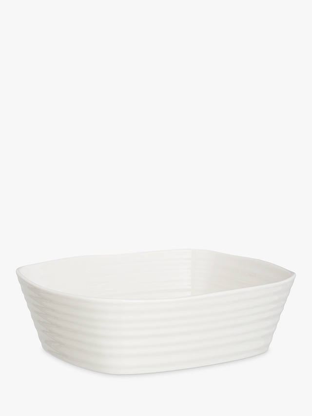 Sophie Conran for Portmeirion Porcelain Small Rectangular Oven Dish, L20.8cm, White