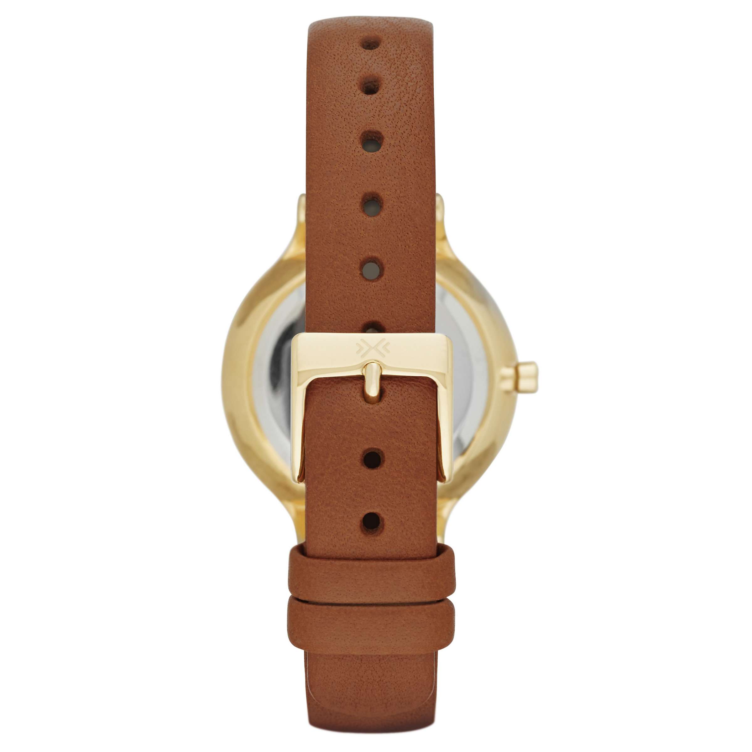 Buy Skagen SKW2147 Women's Anita Leather Strap Watch, Tan/Gold Online at johnlewis.com