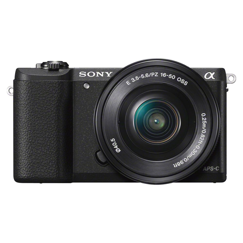 Sony A5100 Compact System Camera with 16-50mm OSS Lens, HD 1080p, 24.3MP, Wi-Fi, NFC, OLED, 3 Tilting Touch Screen