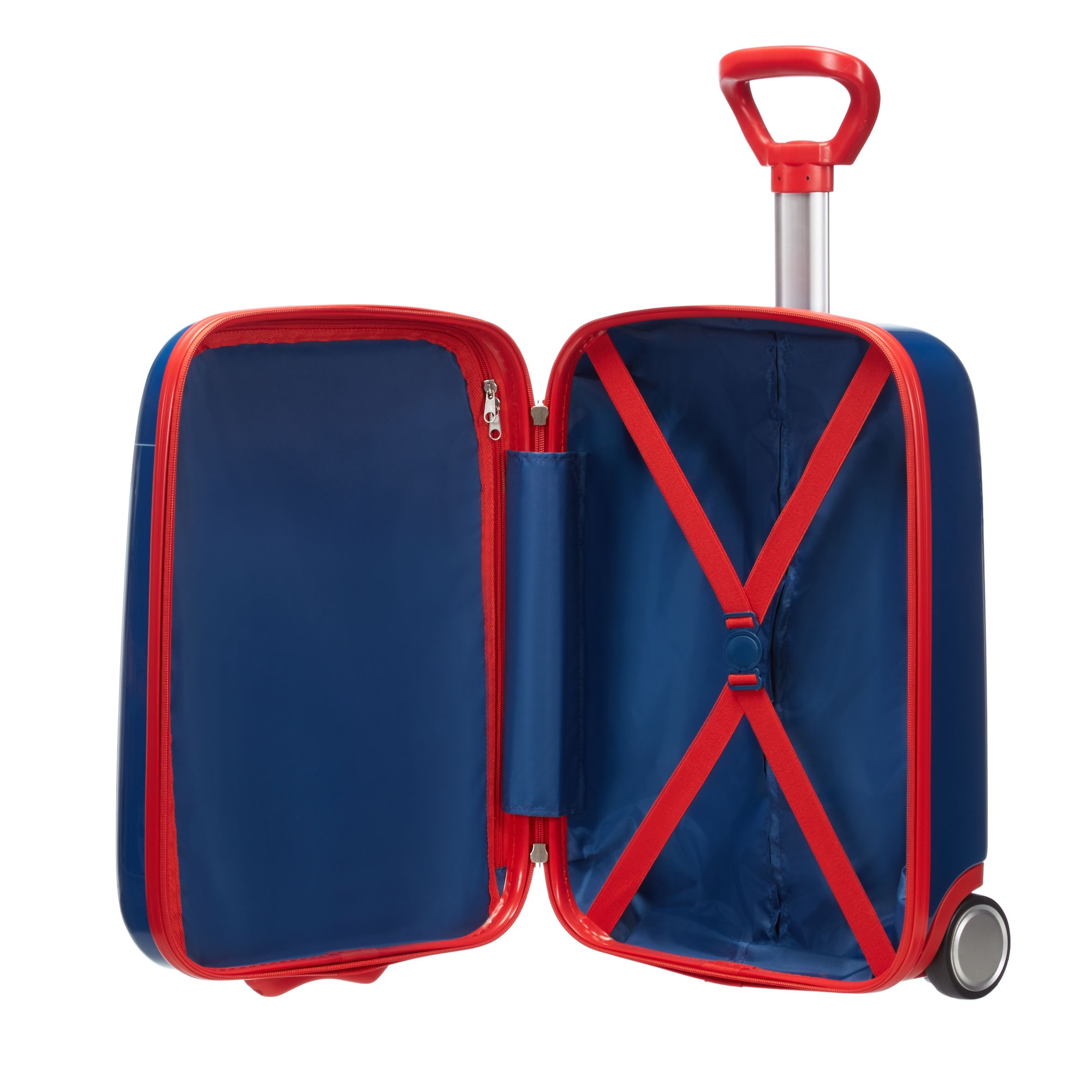 Samsonite Marvel Wonder 2-Wheel 52cm Spiderman Power Suitcase, Blue/Red