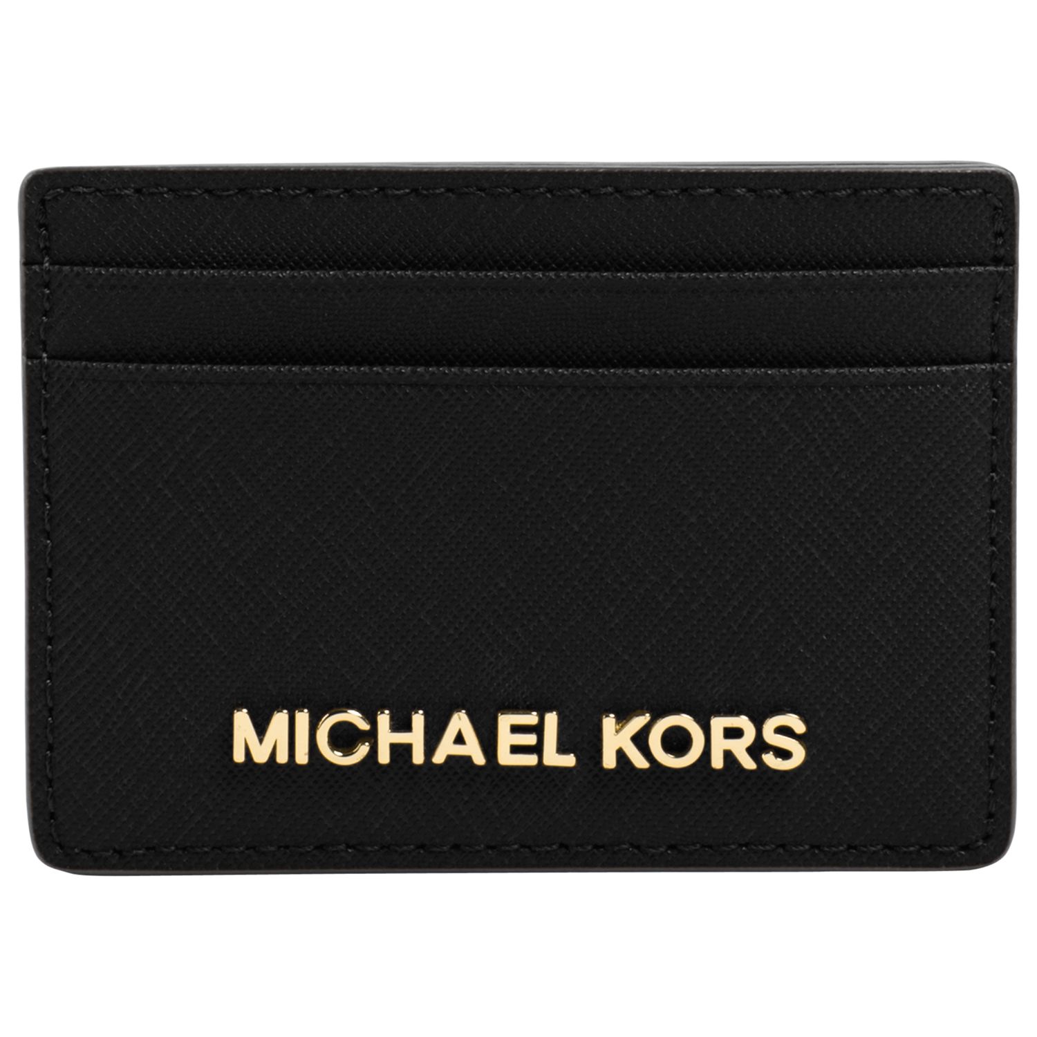 MICHAEL Michael Kors Jet Set Travel Leather Card Holder, Black