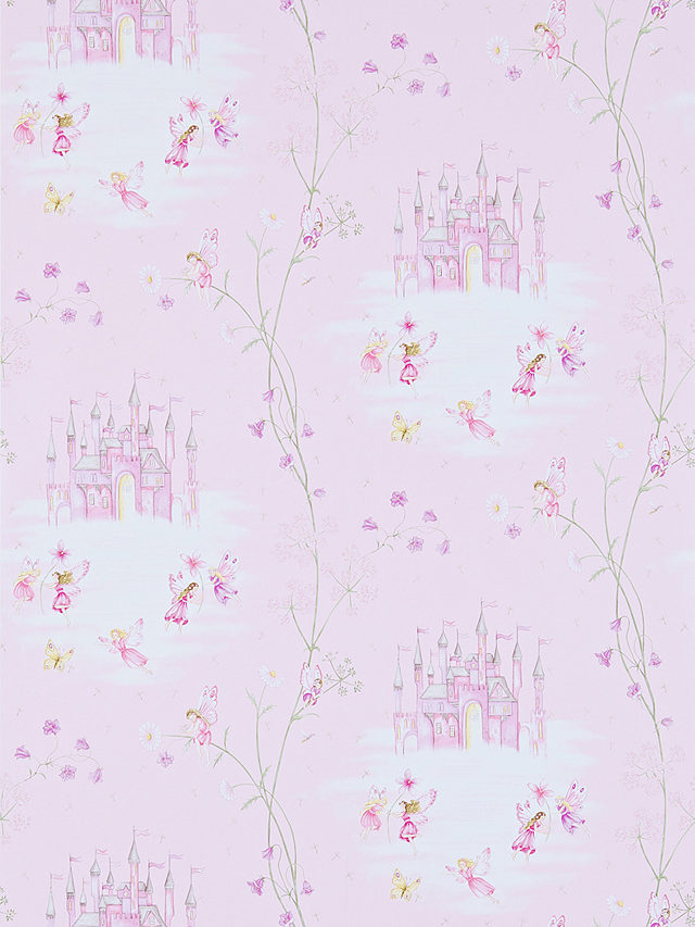 Sanderson Fairy Castle Wallpaper, Pink, DLIT214046