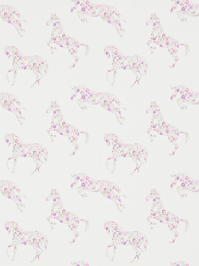 Sanderson Pretty Ponies Wallpaper, Lavender, DLIT214034