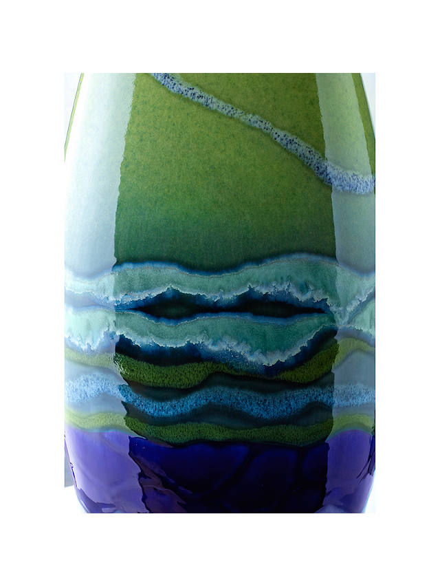 Poole Pottery Maya Purse Vase, H20cm, Green