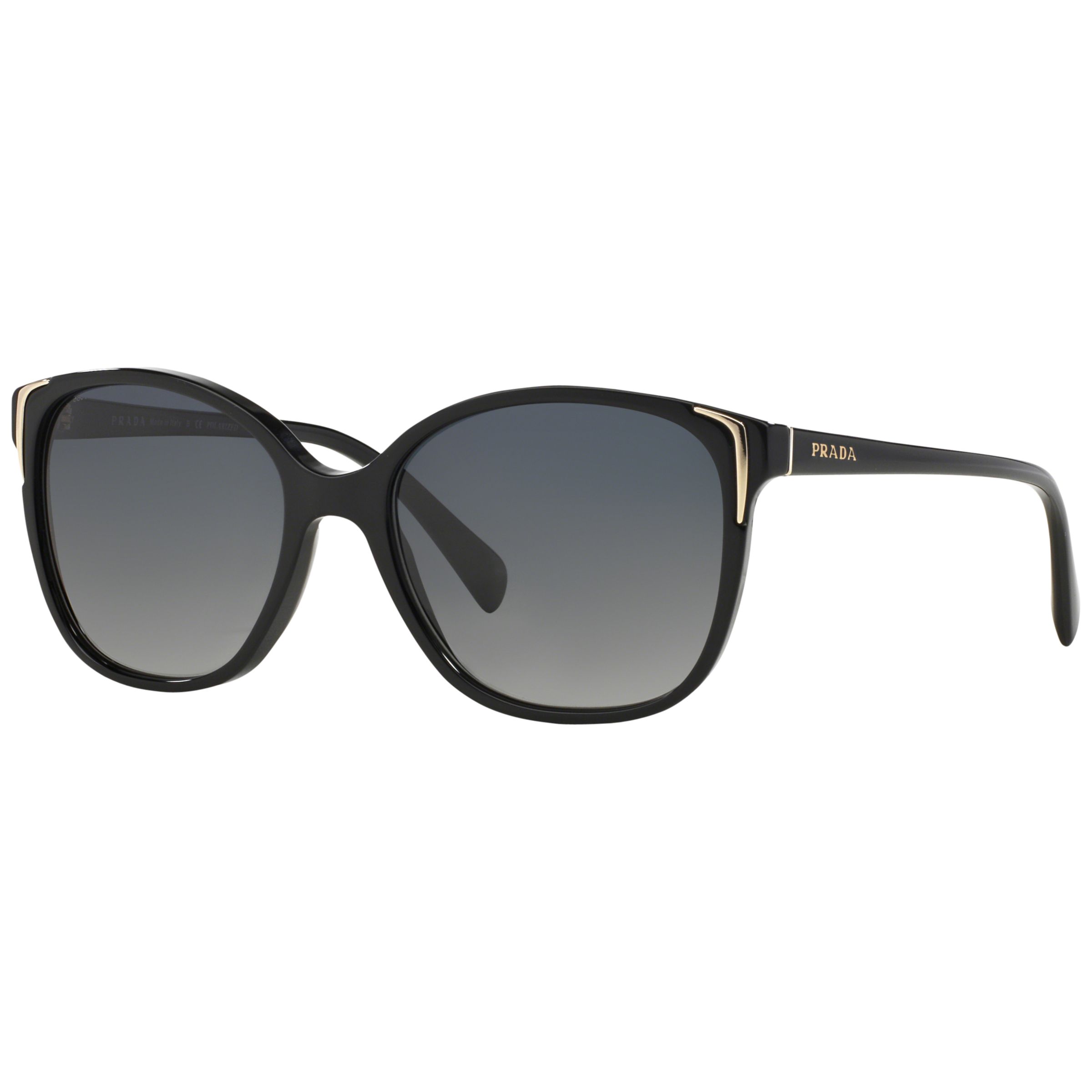 Prada PR01OS Oval Sunglasses, Black