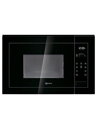 Neff H11WE60S0G Built-In Microwave Oven, Black