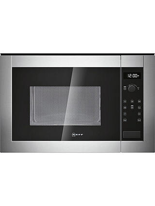 Neff H12WE60N0G Built-In Microwave Oven, Stainless Steel