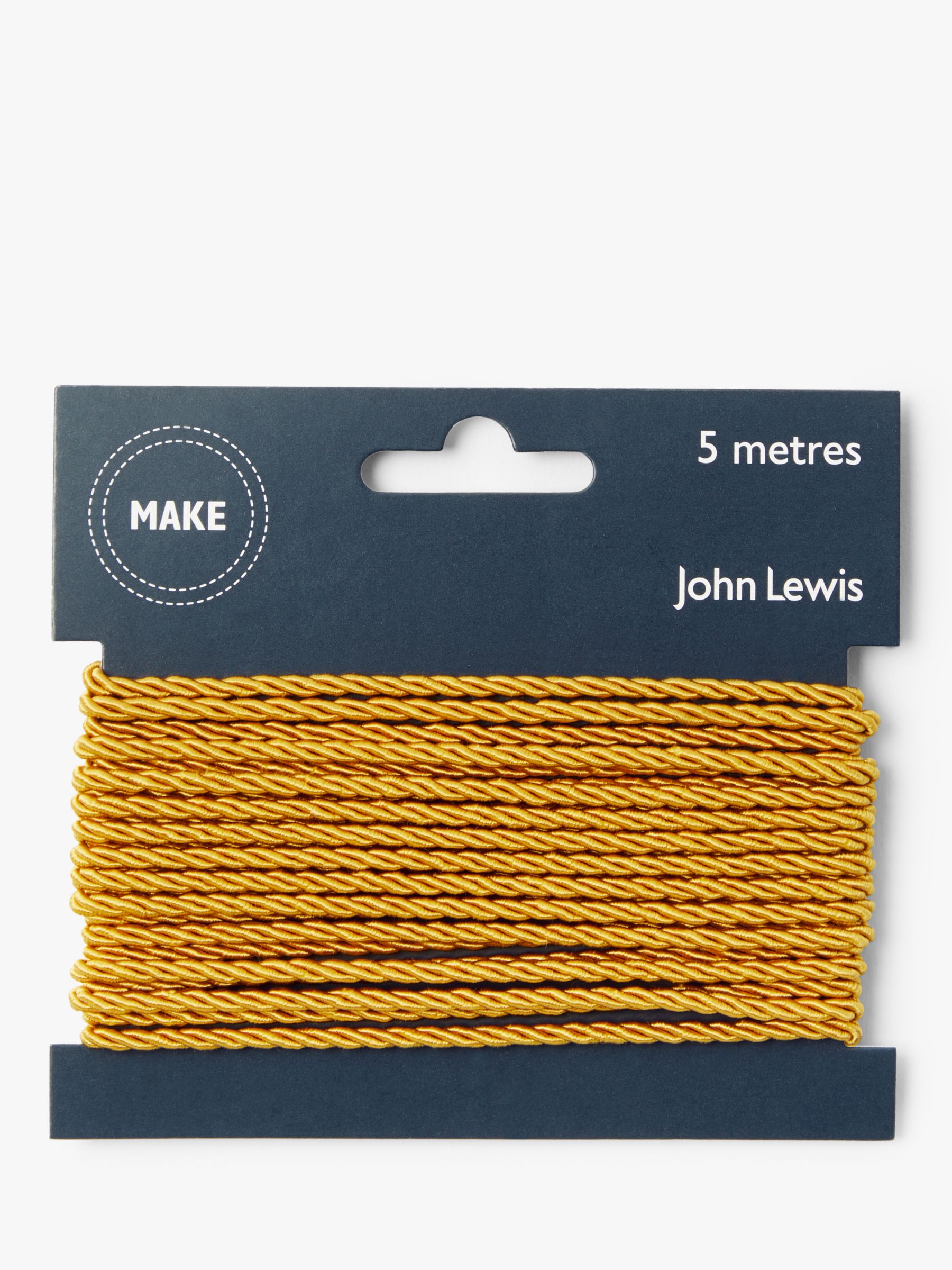 John Lewis & Partners 3mm Twisted Cord, 5m