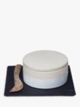 Selbrae House Camembert Cheese Baker, Slate Trivet and Knife Gift Set