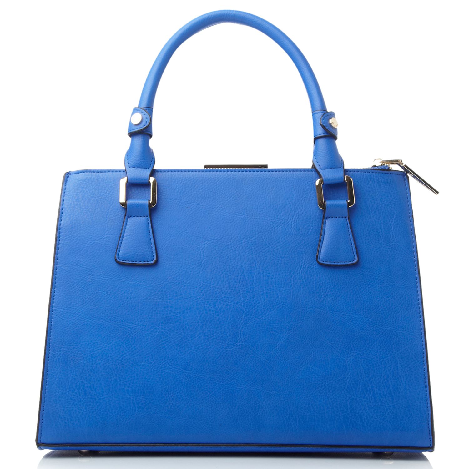 Dune Diana Metal Frame Tote Bag, Blue