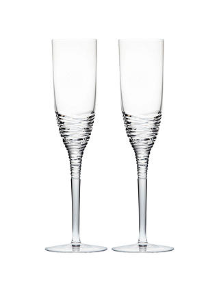 Waterford Jasper Conran Strata Crystal Champagne Flutes, Set of 2