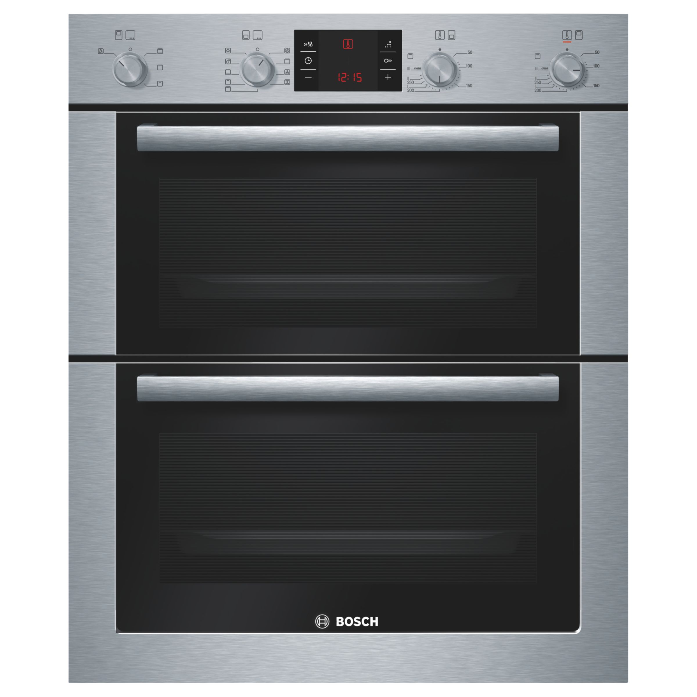 Bosch HBN53R550B Double Built-Under Electric Oven, Stainless Steel