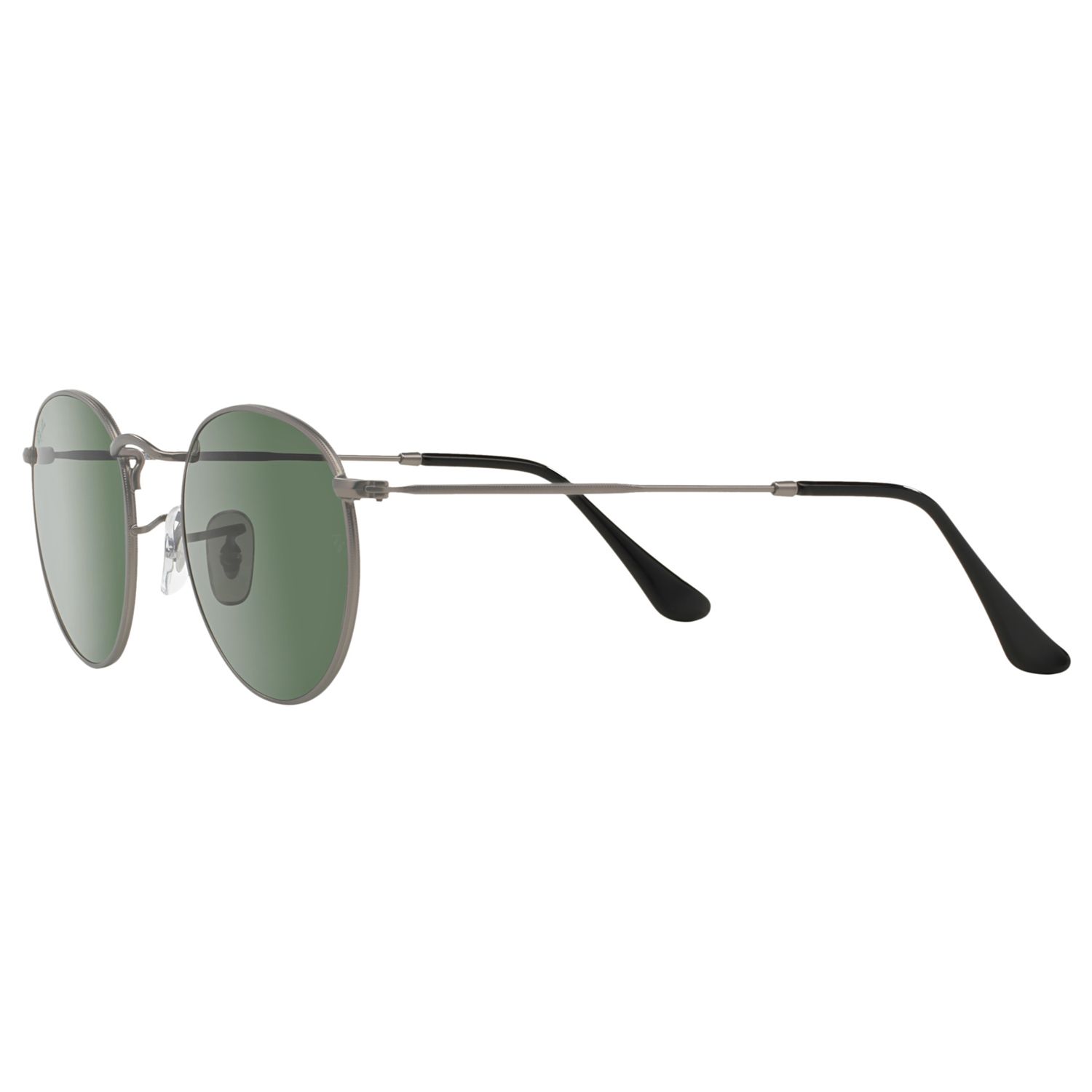 Ray-Ban RB3447 Round Sunglasses, Matte Gunmetal at John Lewis & Partners