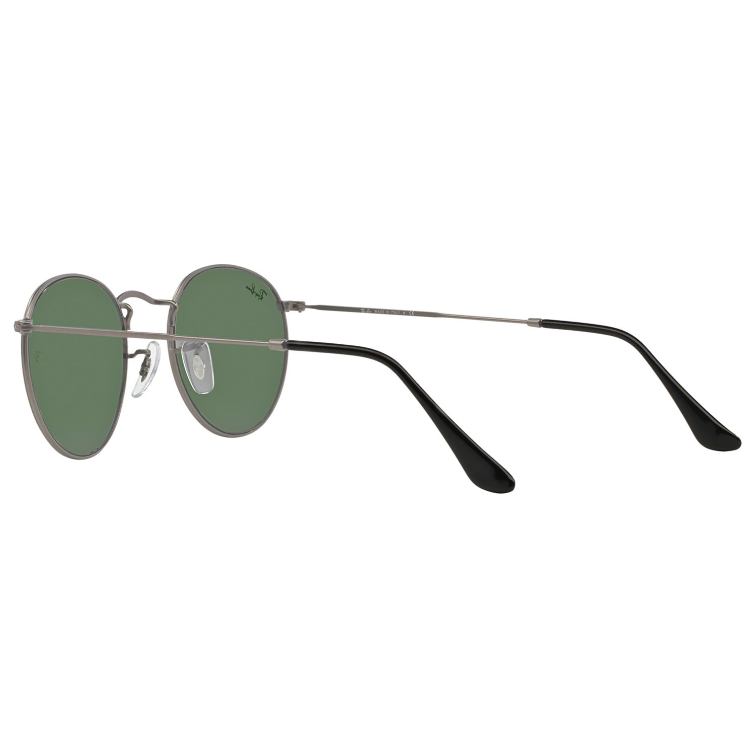 Ray-Ban RB3447 Round Sunglasses, Matte Gunmetal at John Lewis & Partners