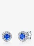 Jools by Jenny Brown Pavé Surround Round Cubic Zirconia Stud Earrings
