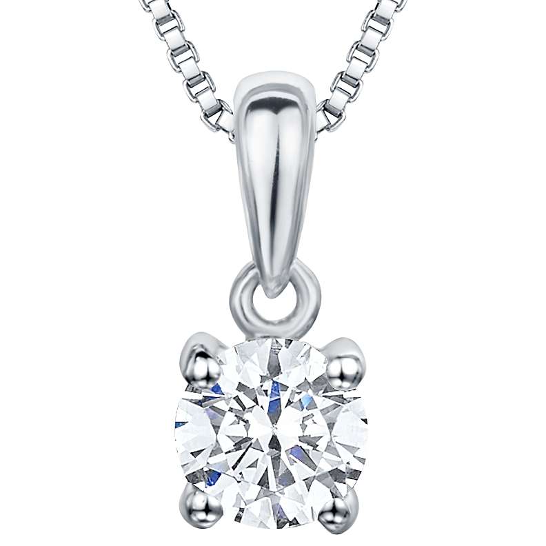 Buy Jools by Jenny Brown Cubic Zirconia Pendant, Silver Online at johnlewis.com