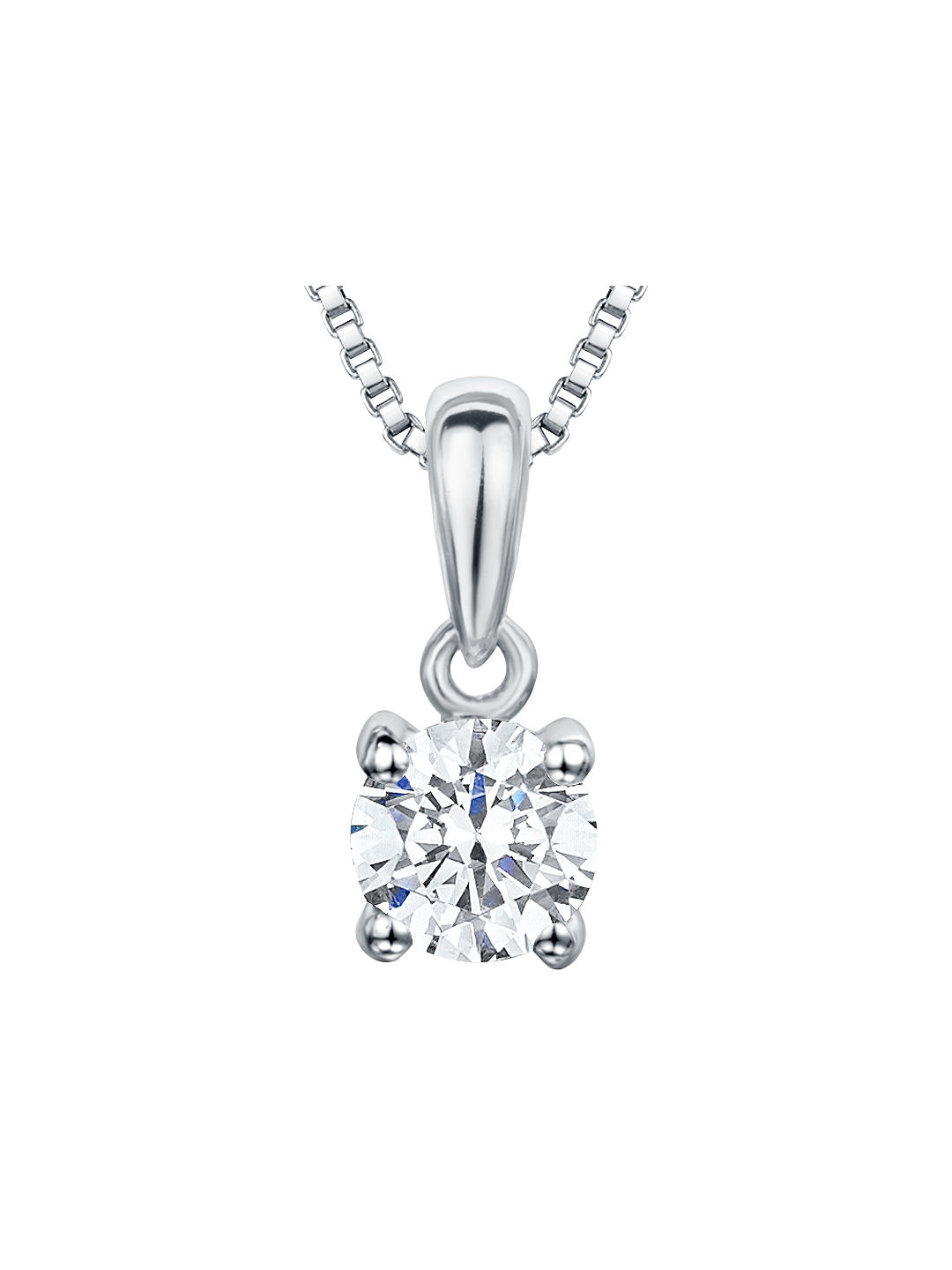 Jools by Jenny Brown Cubic Zirconia Pendant, Silver