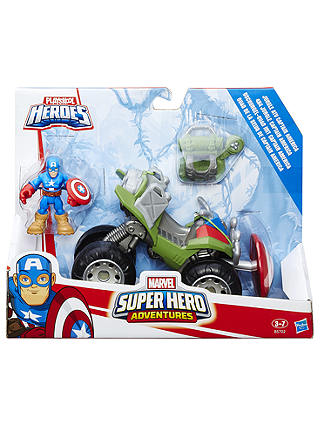 Marvel Super Hero Adventures Playskool Superhero Vehicle & Figurine, Assorted