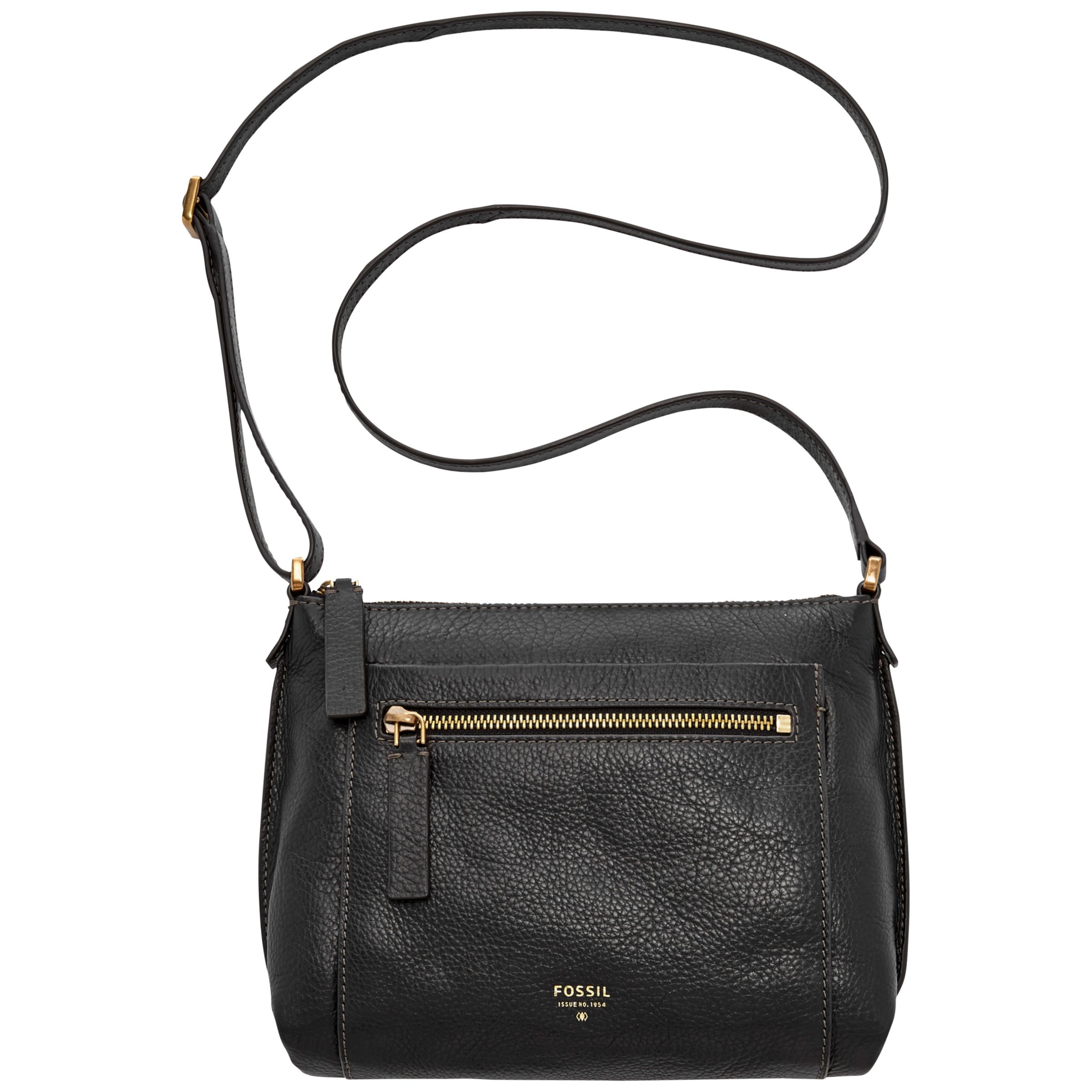 Fossil Vickery Cross Body Leather Bag at John Lewis & Partners