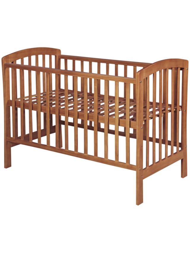 Dark hot sale wood cot