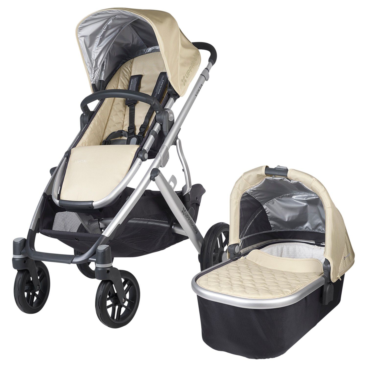 Uppababy Vista 2015 Pushchair and Carrycot, Lindsey
