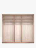 John Lewis Elstra 250cm Wardrobe with Glass Hinged Doors