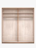 John Lewis Elstra 200cm Wardrobe with Mirrored Hinged Doors