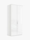 John Lewis & Partners Elstra 100cm Wardrobe with Glass Hinged Doors