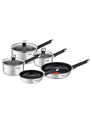Tefal Emotion Stainless Steel Pan Set, 5 Pieces