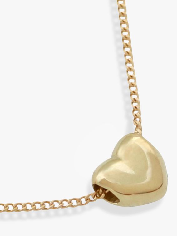 Nina B 9ct Gold Small Heart Pendant, Gold
