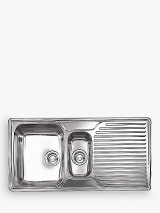 Franke Ariane ARX 651P Left Hand 1.5 Bowl Kitchen Sink, Stainless Steel