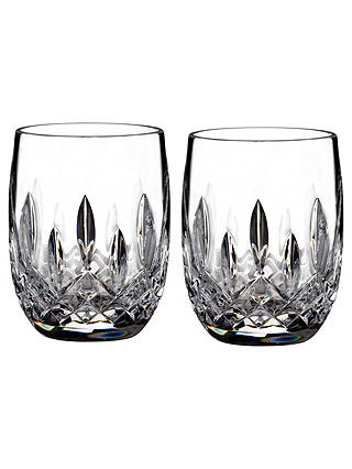 Waterford Crystal Lismore Connoisseur Cut Glass Rounded Tumbler, 190ml, Set of 2