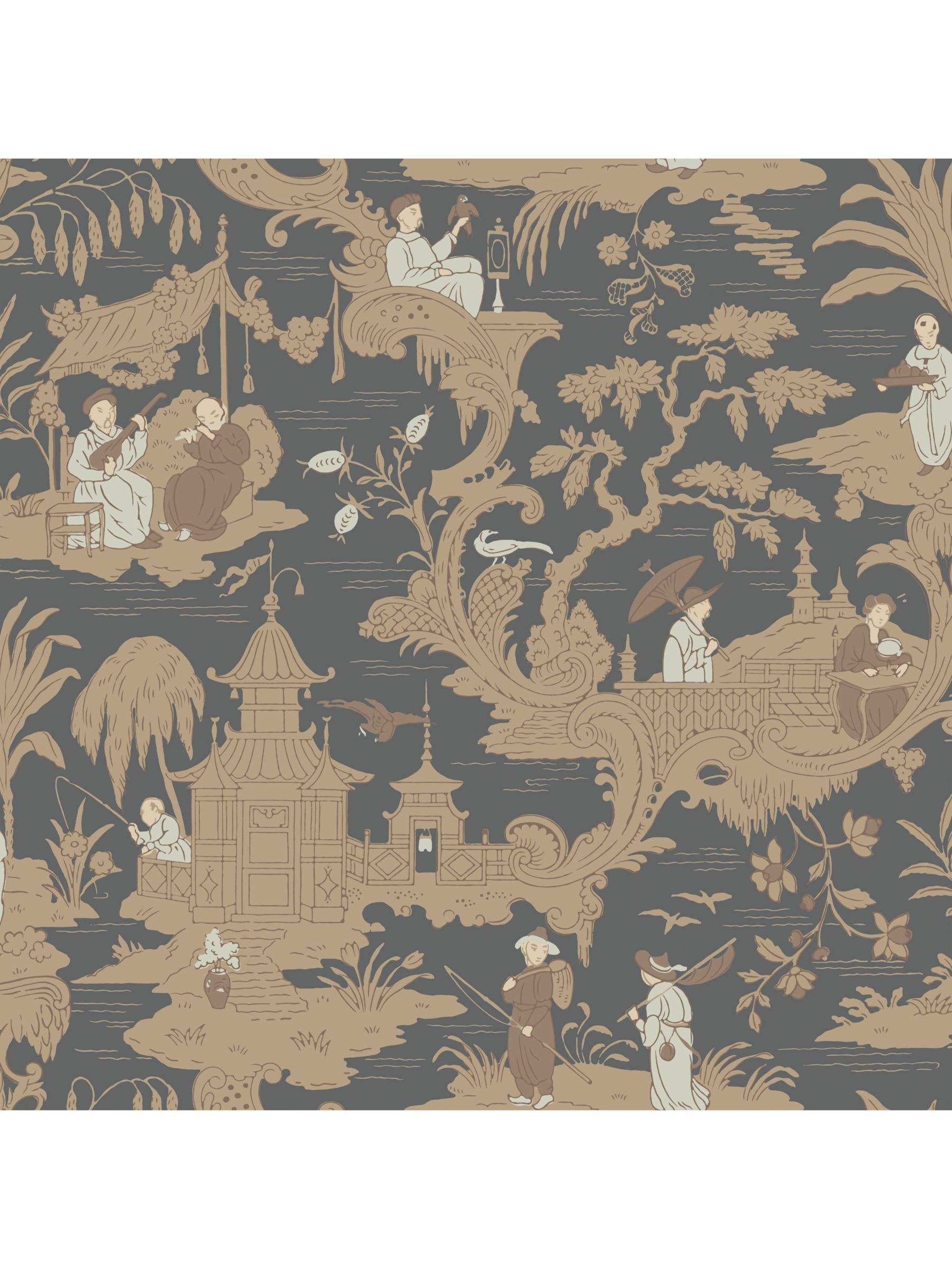 Chinese Toile by Cole & Son - Red - Wallpaper - 100/8041