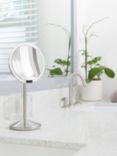 simplehuman Mini Sensor Beauty Travel Magnifying Pedestal Mirror