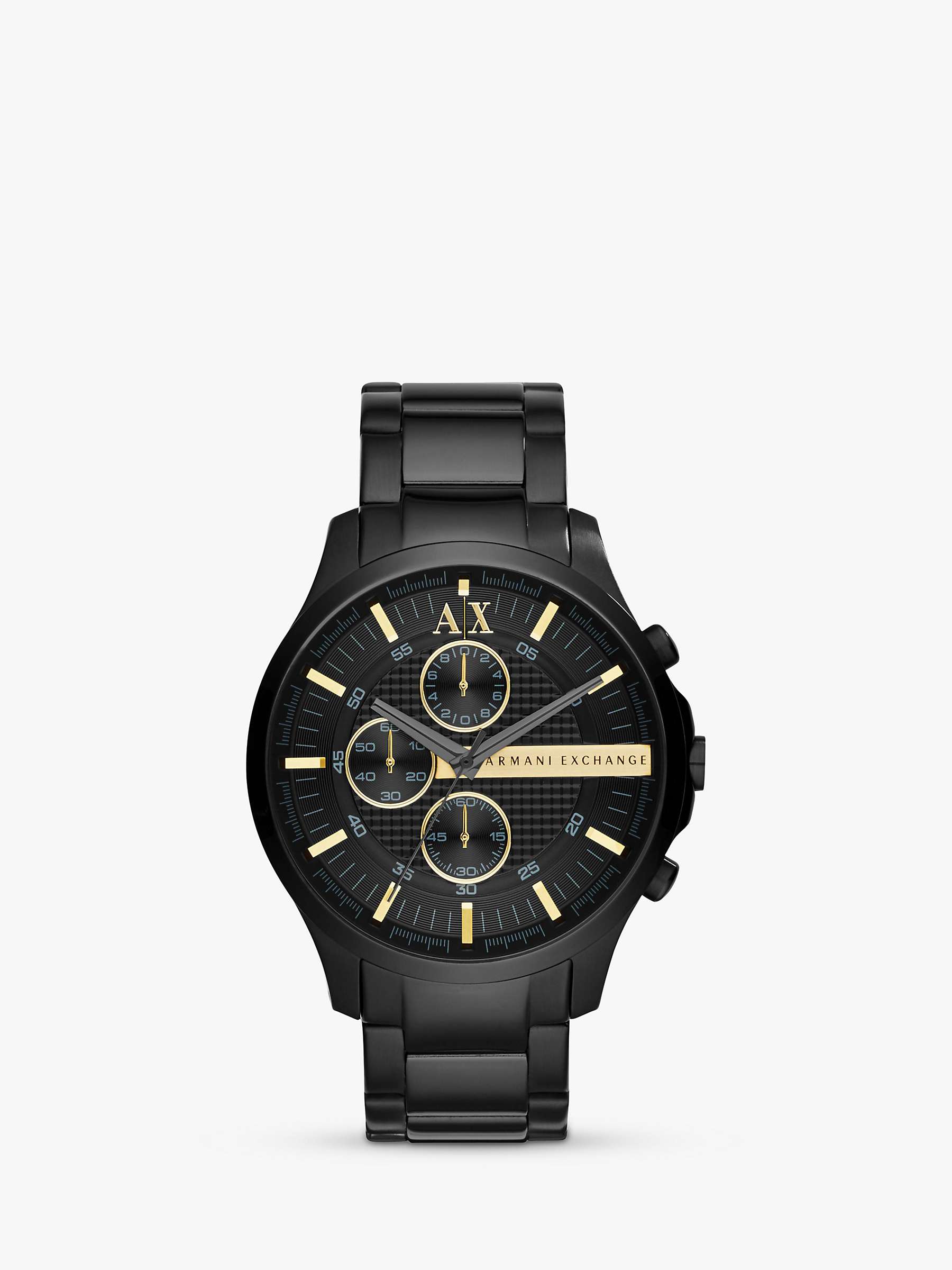 Buy Armani Exchange AX2164 Men's Chronograph Bracelet Strap Watch, Black Online at johnlewis.com