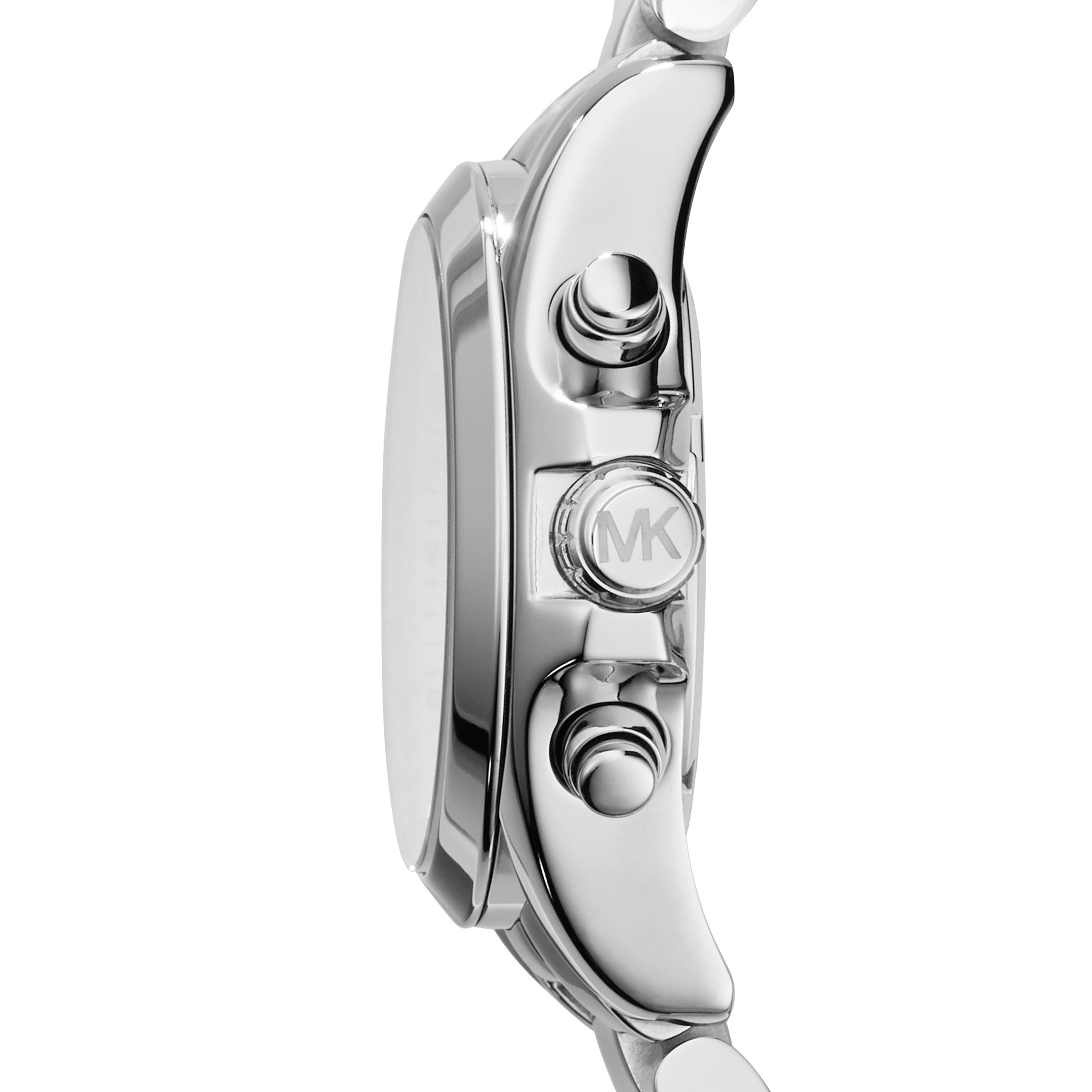 Michael Kors MK6174 Women's Bradshaw Chronograph Bracelet Strap Watch, Silver at Lewis & Partners